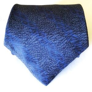 Calvin Klein Blue White Dots Silk Tie